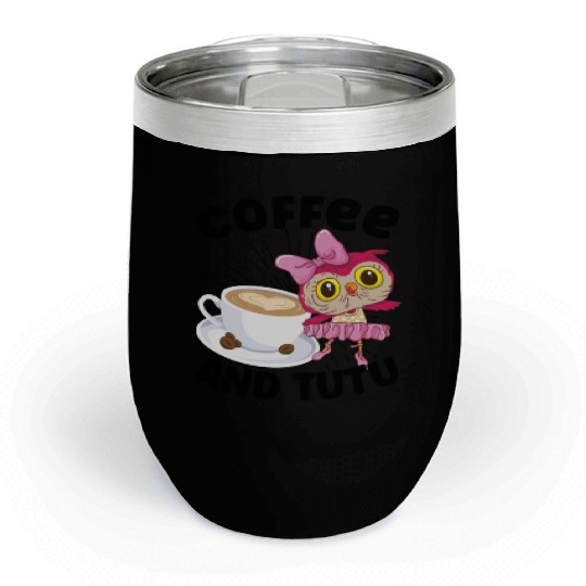 Ballet Ballerina Dance Dancer Dancing Ballet Gift Chill Wine Tumblers