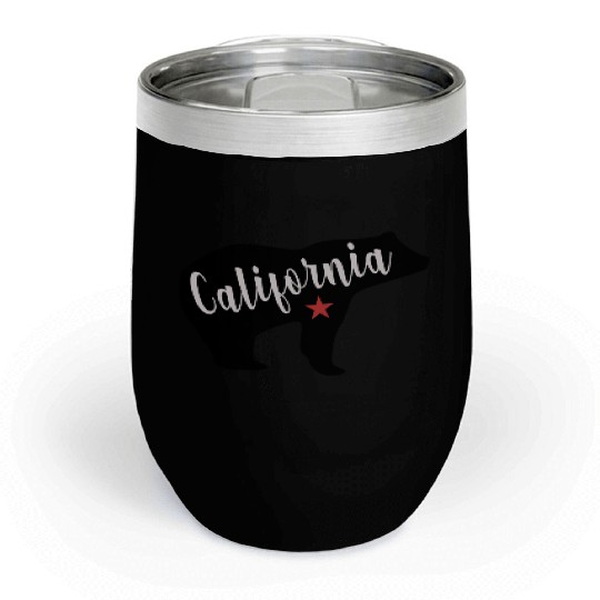 California Bear Flag Chill Wine Tumblers