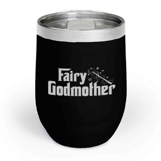 Fairy Godmother Cute Wand Star Spell Fantasy Gift Chill Wine Tumblers