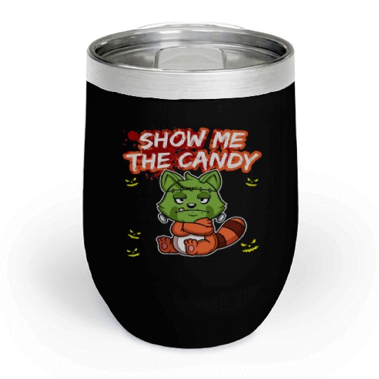 Show Me The Candy Halloween Costume Trick Or Treat Chill Wine Tumblers
