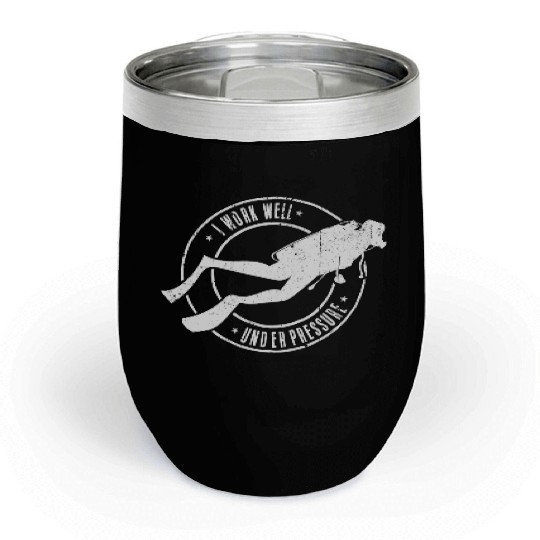 Scuba diving scuba dive Chill Wine Tumblers
