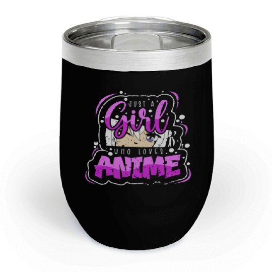 Anime Fan Lover Present Japanese Cartoon Cosplay Chill Wine Tumblers