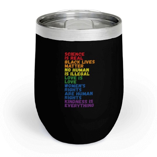 Kindness is everything LGBTQ+ Pride Chill Wine Tumblers