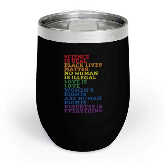Kindness is everything LGBTQ+ Pride Chill Wine Tumblers