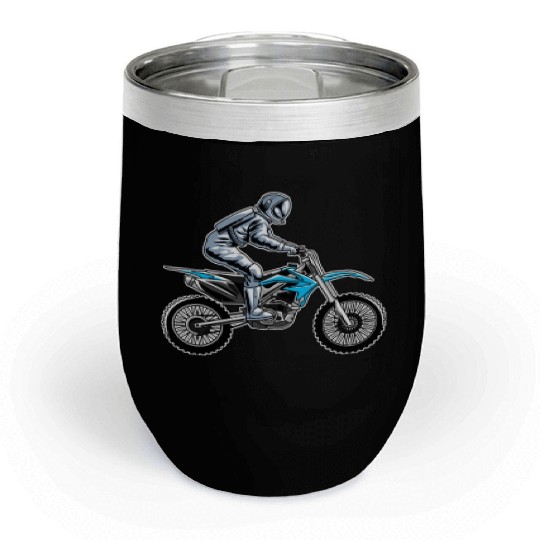 Dirt Bike MX Motocross Supercross Chill Wine Tumblers