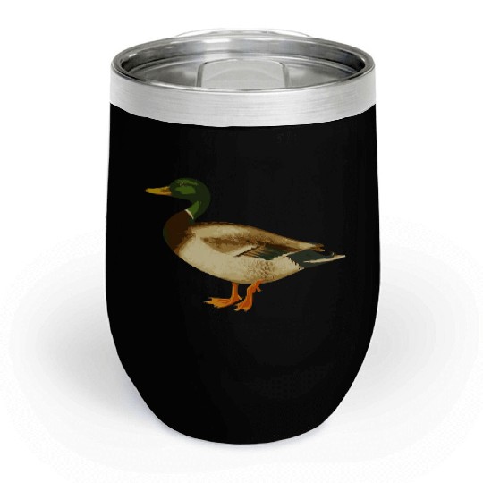 Mallard Duck Cute Duck Wild Duck Lover Chill Wine Tumblers