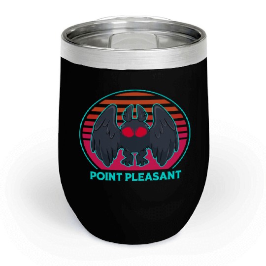 Cryptozoology Folklore Mothman Point Pleasant Chill Wine Tumblers