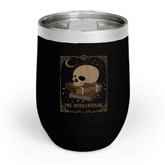 Intellectual Tarot Card Occult Club Gothic Chill Wine Tumblers