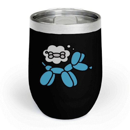 Balloon animal balloon twister balloon dog bone Chill Wine Tumblers