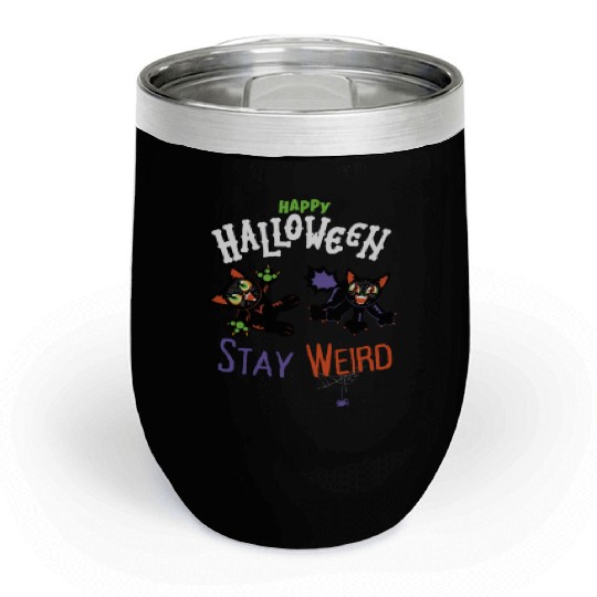 Stay Weird (Halloween) Chill Wine Tumblers