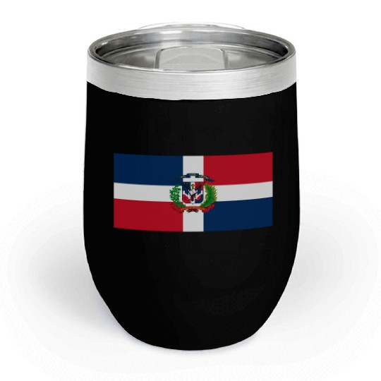 Dominican Republic flag phone case Chill Wine Tumblers