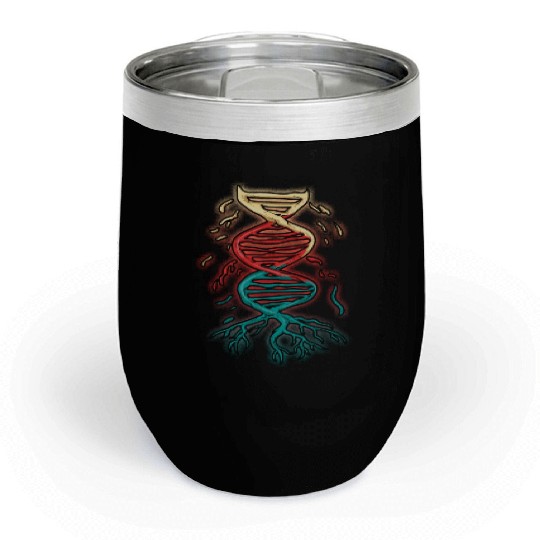 Dna Strand Sequence Biology Science Chill Wine Tumblers