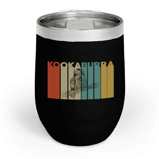 Retro Kookaburra Chill Wine Tumblers