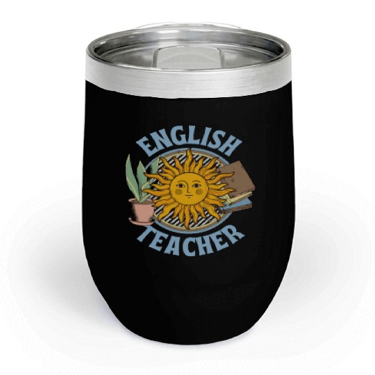 english teacher Chill Wine Tumblers