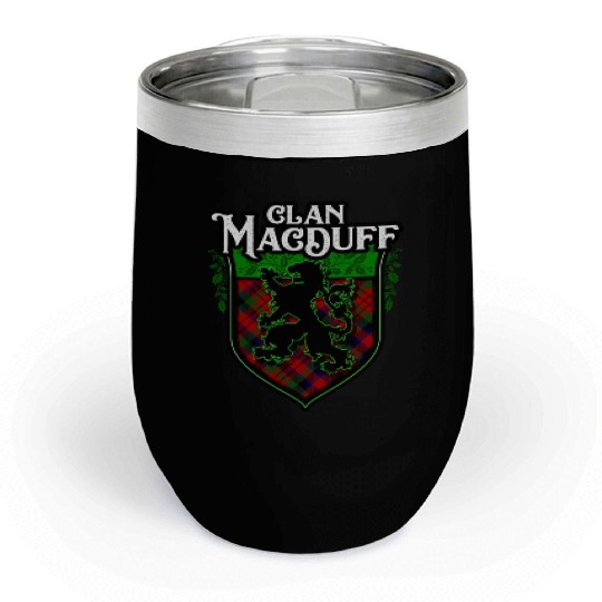 Clan MacDuff Scottish Tartan Rampant Lion Celtic Chill Wine Tumblers