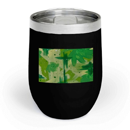 A Forest of Greens Chill Wine Tumblers