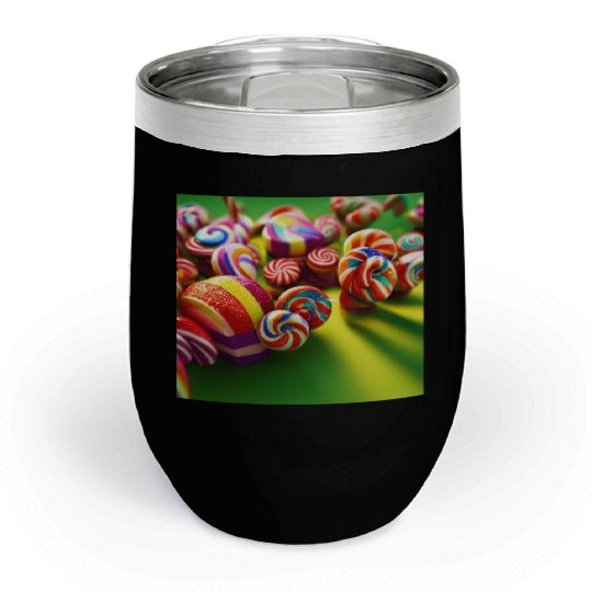A glimpse into candy land version 2 Chill Wine Tumblers