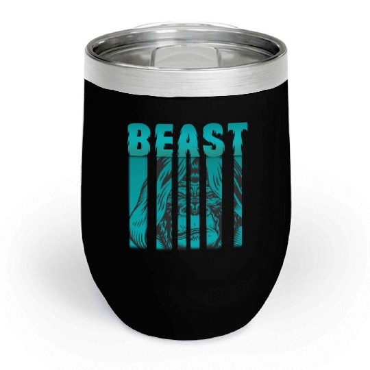 Gorilla Beast boxing MMA UFC Chill Wine Tumblers