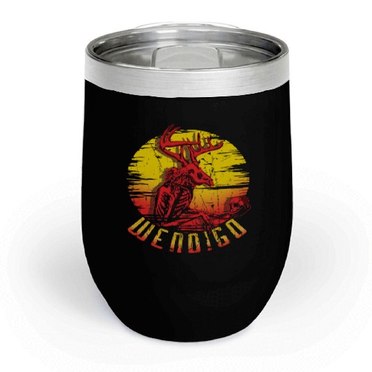 Wendigo Folk Creature Halloween Cryptid Chill Wine Tumblers