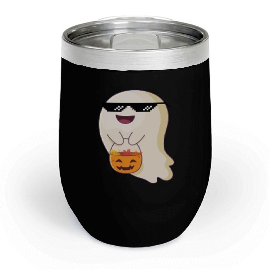 trick or treat thug life Chill Wine Tumblers