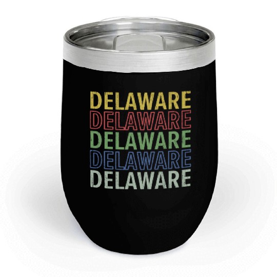 Delaware State USA America United States Chill Wine Tumblers