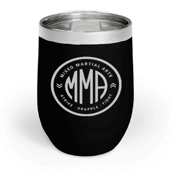 Mma Bjj Mixed Martial Arts Fan Fighter Strike Grap Chill Wine Tumblers