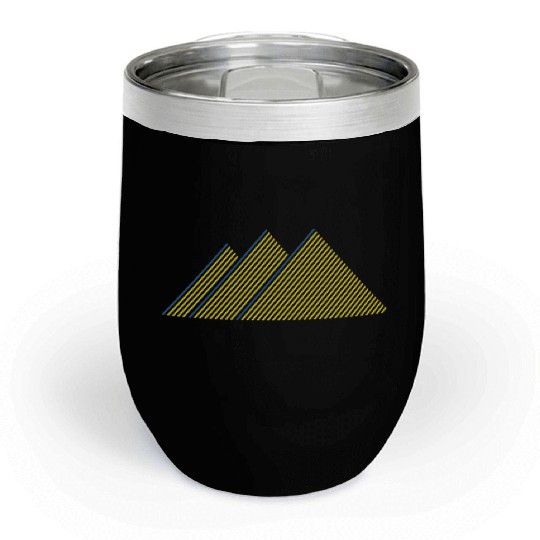 Pretty Problems Jack Brown Triangle Lines Chill Wine Tumblers