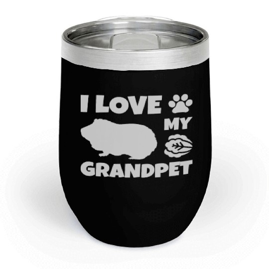 I Love My Grandpet Guinea Pig Chill Wine Tumblers