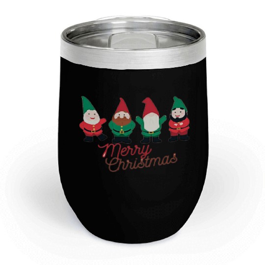 Christmas Funny Gnomes Chill Wine Tumblers