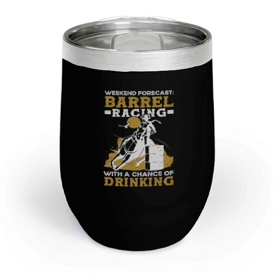 Barrel Racing Drink Beer Rodeo Equestrian Horse Chill Wine Tumblers