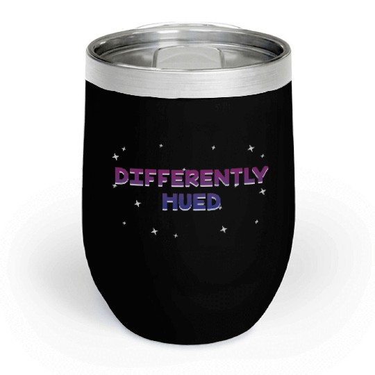 Differently Hued Bisexual LGBTQ Bi Pride Chill Wine Tumblers