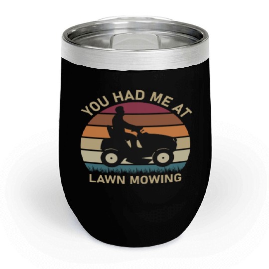 Landscaping Lawn Mowing - Gardening Landscaper Chill Wine Tumblers