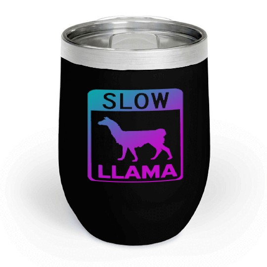 Phish Slow Llama Chill Wine Tumblers