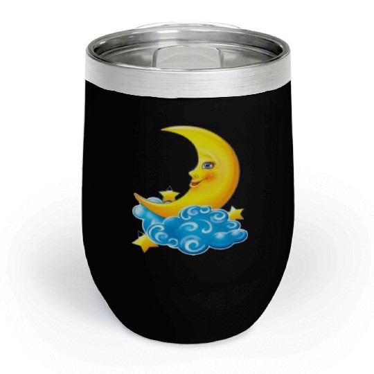 dessin de croissant de lune Chill Wine Tumblers