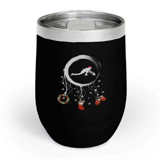 Winter dreamcatcher Christmas Curling Chill Wine Tumblers