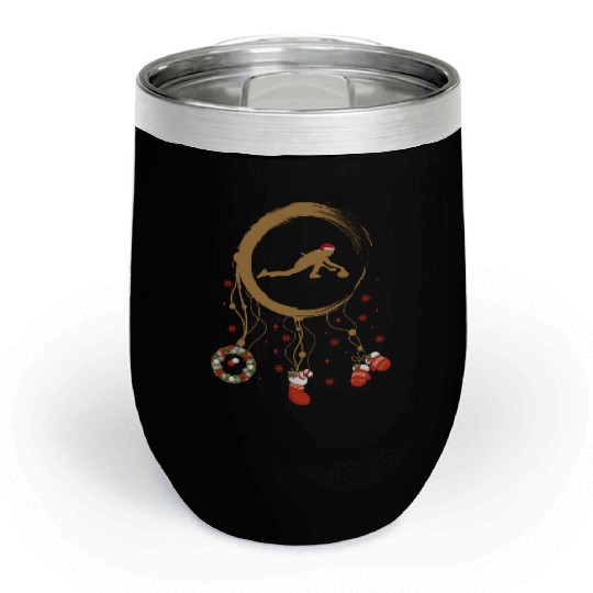 Winter dreamcatcher Christmas Curling Chill Wine Tumblers