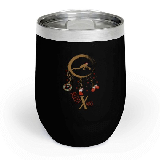 Winter dreamcatcher Christmas Curling Chill Wine Tumblers