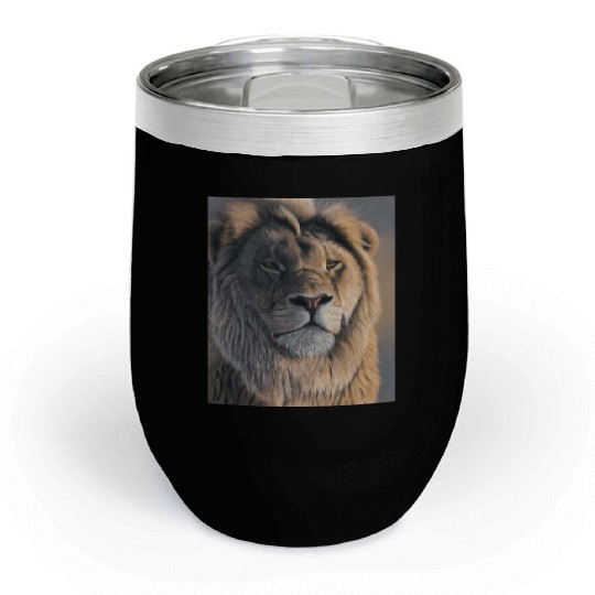Lion King Of The Forest Chill Wine Tumblers