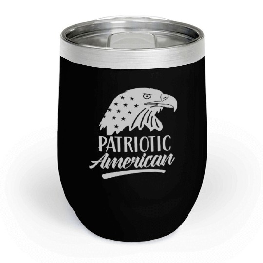Patriotic American US Patriot USA Chill Wine Tumblers