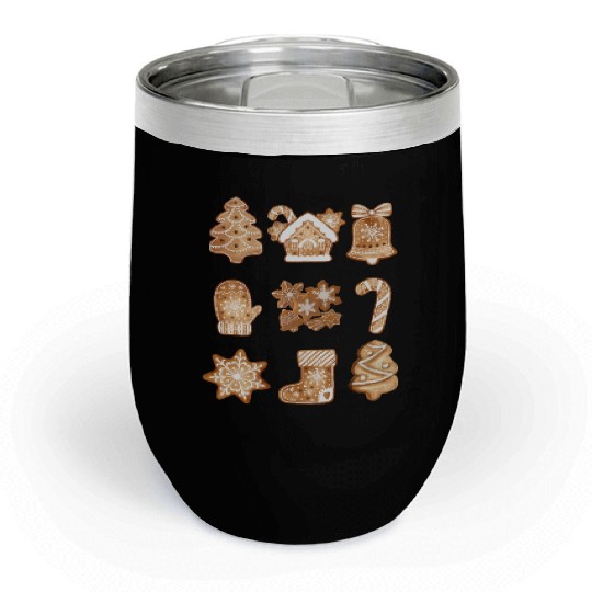 Christmas Gingerbread Cookies! Chill Wine Tumblers