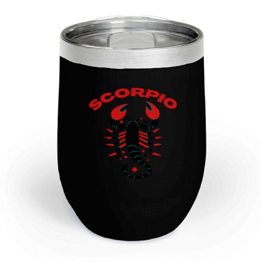 Scorpio beautiful design Chill Wine Tumblers