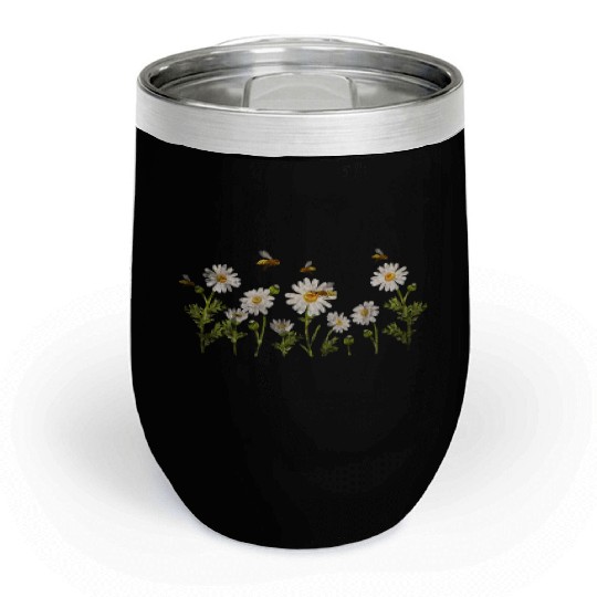 Marguerites Daisy Summer Daisies Flower Garden Chill Wine Tumblers