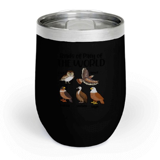 Birds of Prey Of The World Chill Wine Tumblers