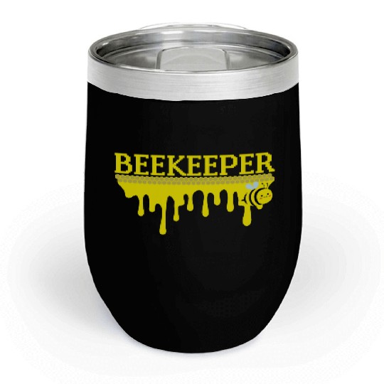 Bee Keeper Beekeeper, Funny Bee Hive Honey Lover Chill Wine Tumblers