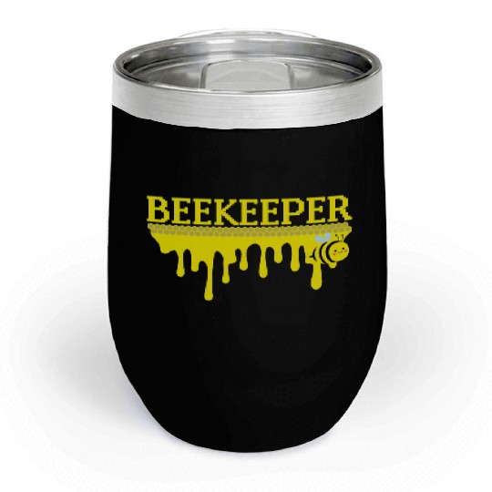 Bee Keeper Beekeeper, Funny Bee Hive Honey Lover Chill Wine Tumblers
