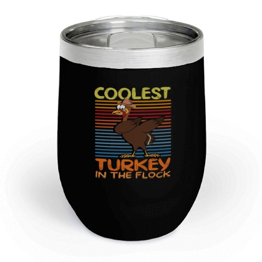 Boys Thanksgiving Chill Wine Tumblers For Kids Toddlers Coolest