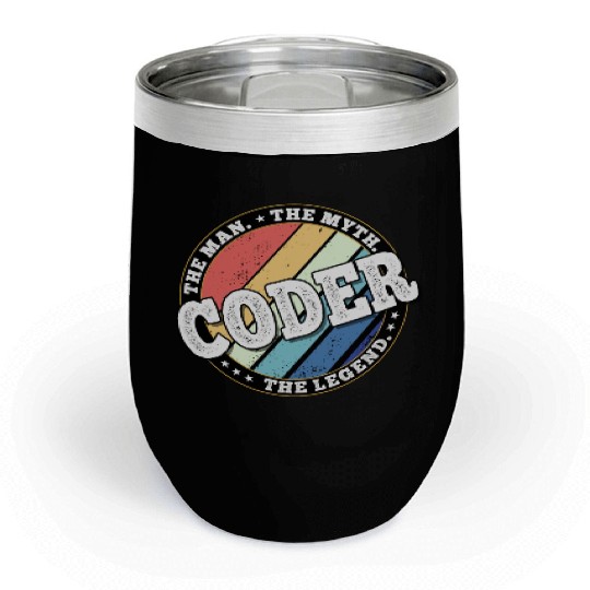 Coder. The man. The myth. The legend. Chill Wine Tumblers