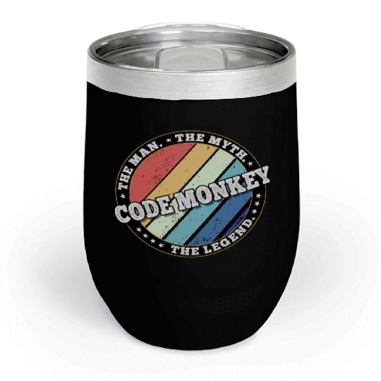 Code Monkey. The man. The myth. The legend. Chill Wine Tumblers