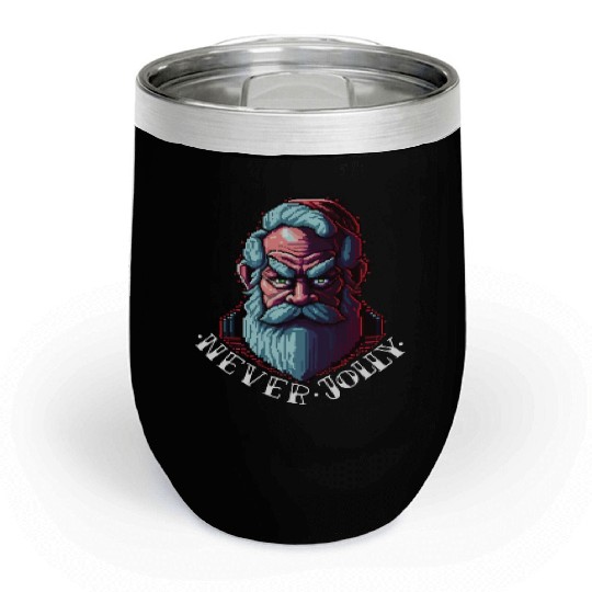 Grumpy Santa Chill Wine Tumblers