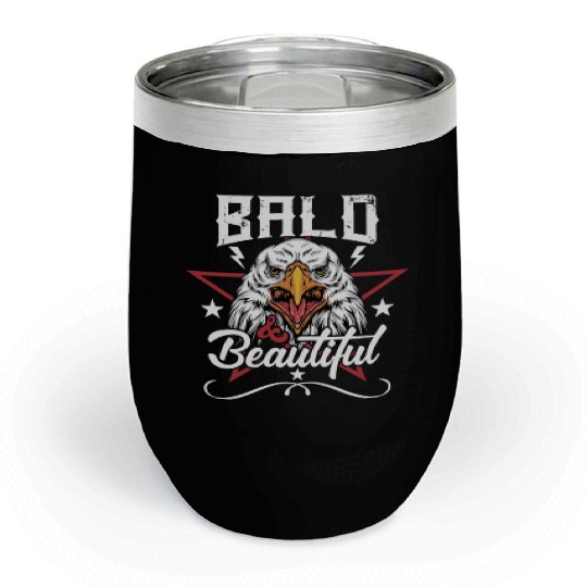 Bald and Beautiful Chill Wine Tumblers